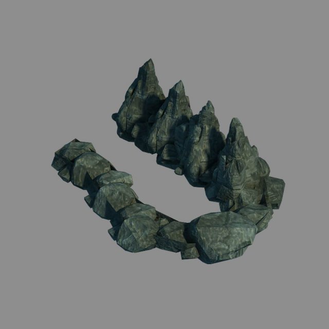 gangs demon gang - the cliff 02 3D Model .c4d .max .obj .3ds .fbx .stl .blend 