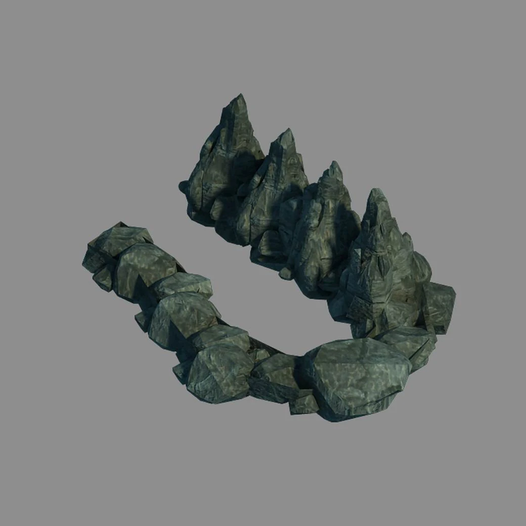 gangs demon gang - the cliff 02 3D Model .c4d .max .obj .3ds .fbx .stl .blend 