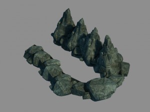 gangs demon gang - the cliff 02 3D Model