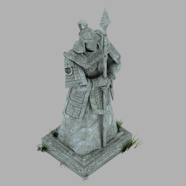 beijing city royal sculpture - town gate god 1 3D Model .c4d .max .obj .3ds .fbx .stl .blend 