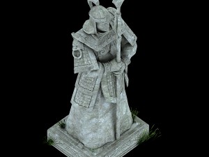 beijing city royal sculpture - town gate god 1 3D Model