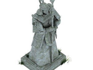 beijing city royal sculpture - town gate god 1 3D Model