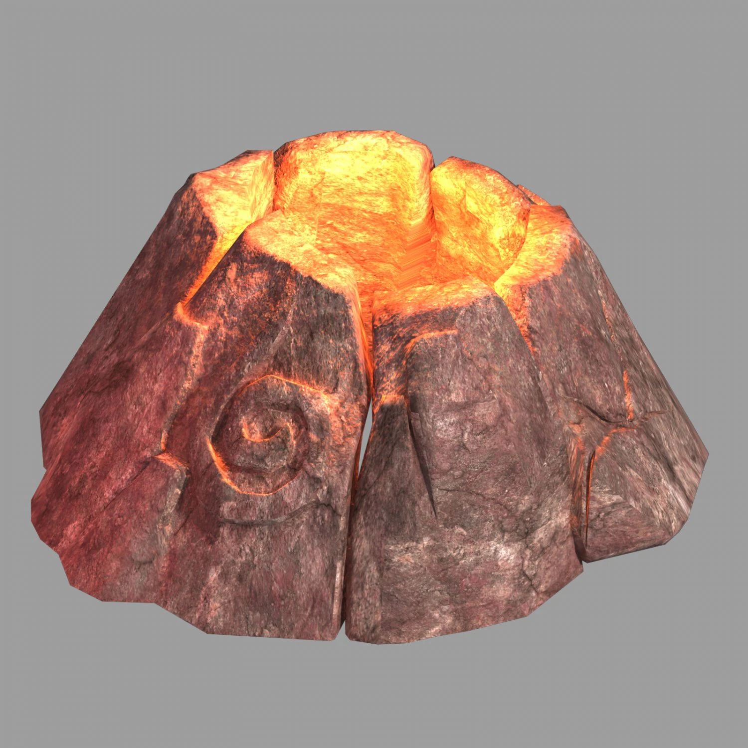 not zhoushan - crater 01 3D Model .c4d .max .obj .3ds .fbx .stl .blend