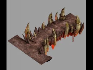 not zhoushan - volcano - stone bridge 01 3D Model