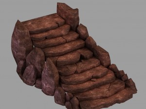 not zhoushan - volcano - stone ladder 01 3D 모델