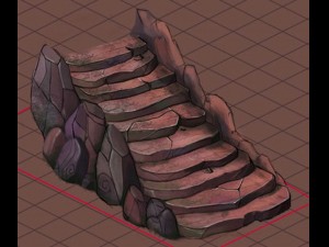 not zhoushan - volcano - stone ladder 01 Modèle 3D