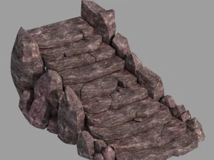 not zhoushan - volcano - stone ladder 01 3D Model