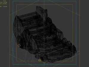 not zhoushan - volcano - stone ladder 01 3D Model