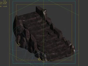 not zhoushan - volcano - stone ladder 01 3D Model