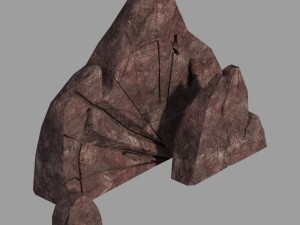 not zhoushan - volcano - stone 01 3D Модель