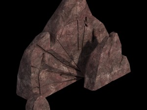not zhoushan - volcano - stone 01 Modelo 3D