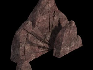 not zhoushan - volcano - stone 01 3D Model