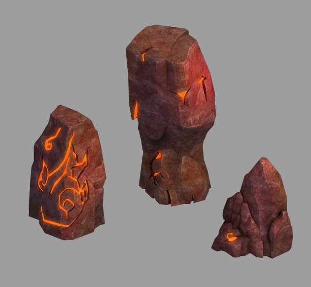 not zhoushan - volcano - stone 02 3D Model .c4d .max .obj .3ds .fbx .stl .blend 