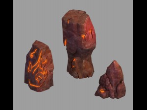not zhoushan - volcano - stone 02 3D Model