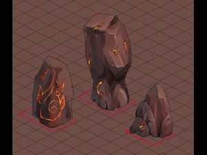 not zhoushan - volcano - stone 02 3D Model
