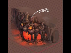 not zhoushan - volcano - magma pool 01 3D Model