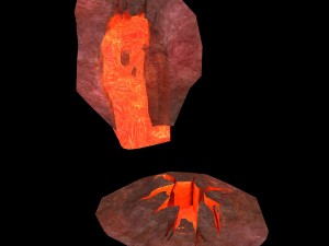 not zhoushan - volcano - magma mouth 06 3D Model