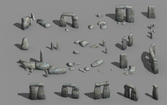 remaining - ancient stone 01 Modello 3D .c4d .max .obj .3ds .fbx .stl .blend 