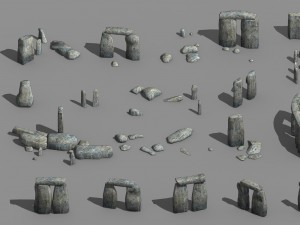 remaining - ancient stone 01 3D Model