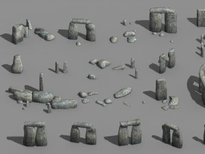 restante - pedra antiga 01 Modelo 3D