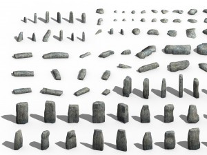 remaining - ancient stone 02 Model 3D