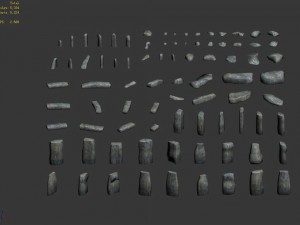 remaining - ancient stone 02 Model 3D