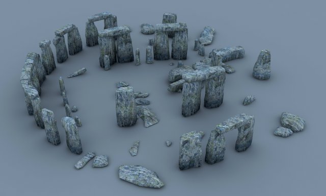 remaining - ancient stones 03 Model 3D .c4d .max .obj .3ds .fbx .stl .blend