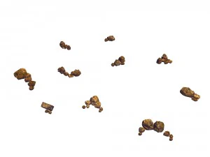 сломанный - камень 03 3D Модель