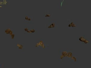 сломанный - камень 03 3D Модель