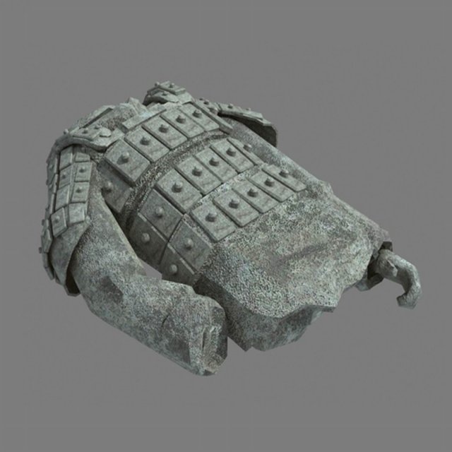 broken soldier statue - stone rubble 01 3D 模型 .c4d .max .obj .3ds .fbx .stl .blend