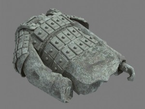 broken soldier statue - stone rubble 01 3Dモデル