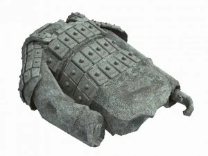 broken soldier statue - stone rubble 01 3D Model