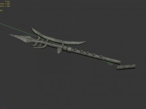 broken soldier statue - stone scree 07 Model 3D