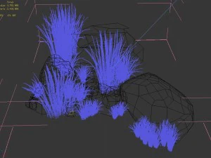 bushes - gravel 01 3D Model