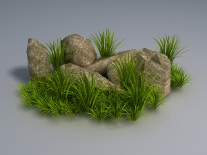 brushwood - gravel 02 3D Model