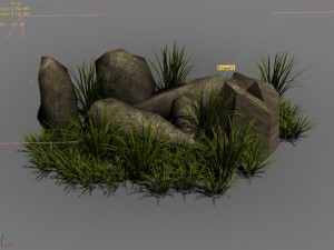 brushwood - gravel 02 3D 模型
