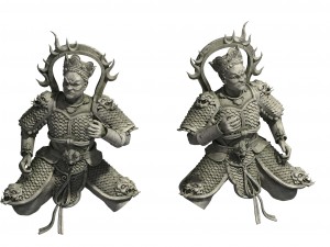 zen - altar stone statues 02 3D Model