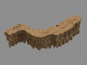 city gate - stone 06 Modello 3D