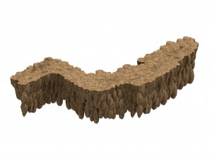 city gate - stone 06 Model 3D