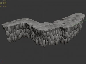 city gate - stone 06 Model 3D