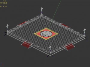 urban floor tiles - plaza 04 3D Модель