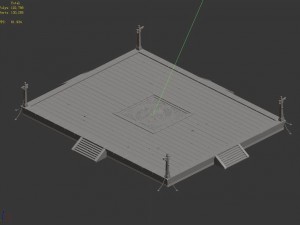 urban floor tiles - plaza 04 3D Модель