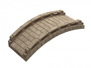 city - stone bridge 65 Modello 3D