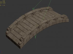 city - stone bridge 65 Modello 3D