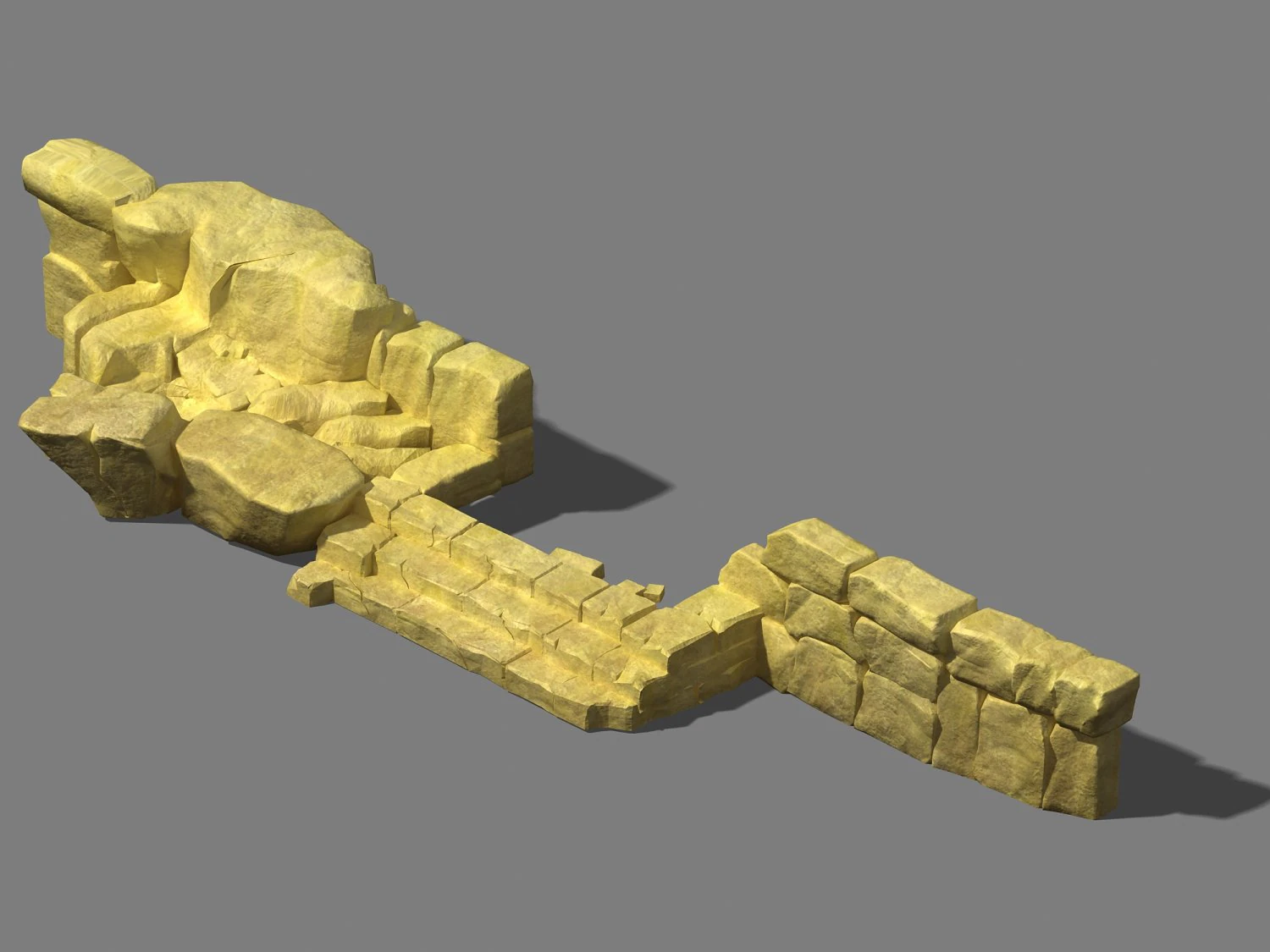 city - stone ladder 3D Model .c4d .max .obj .3ds .fbx .stl .blend 