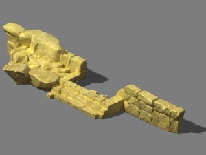 city - stone ladder 3D Model