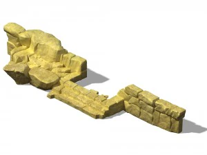 city - stone ladder 3D Model