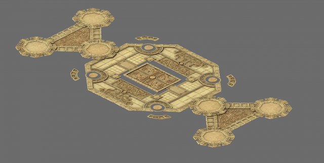 city - floor tiles 3D Model .c4d .max .obj .3ds .fbx .stl .blend