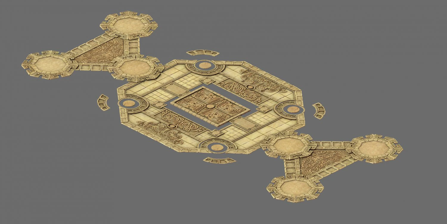 city - floor tiles 3D Model .c4d .max .obj .3ds .fbx .stl .blend 