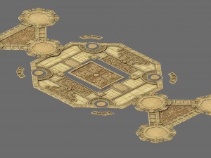 city - floor tiles 3D Модель